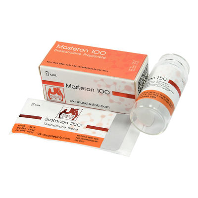 Embossed Printing 25mm Wide 10ml Vial Labels For Steroid Sustanon 250