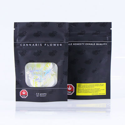 UV Holographic Laminated Ziplock Pouch , Reusable Aluminum Foil Hologram Bags For Oral Tablets