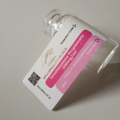 Silver Gold Foil Pharma Grade Steroid Vial Labels
