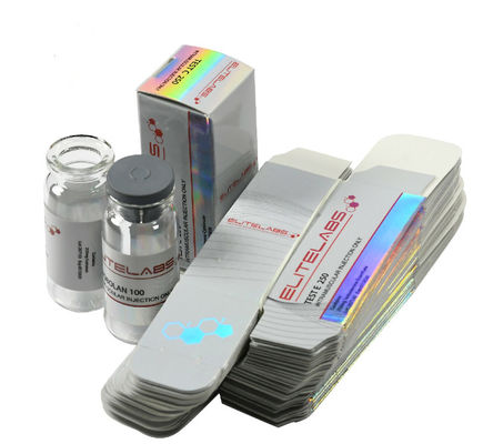 Oilproof Holographic Packaging Boxes , 59mm High Vial Box Packaging