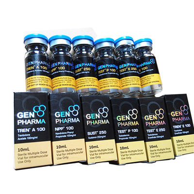 Silver Hologram 60x30mm 10ml Vial Labels Hot Stamping For Testosterone Enanthate