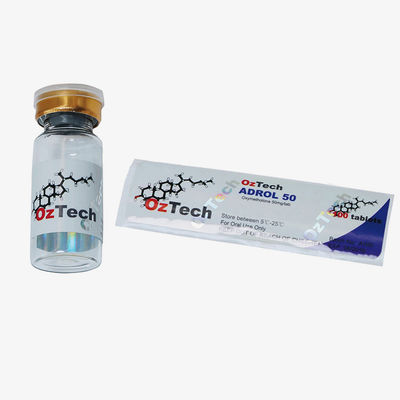 Rectangular Holographic Waterproof Stickers Offset Printing For Steroid Bottle