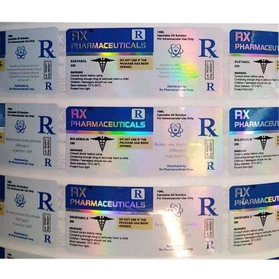 Heat Resistant Pantone Color Pharmaceutical Bottle Labels For Steroids Injection