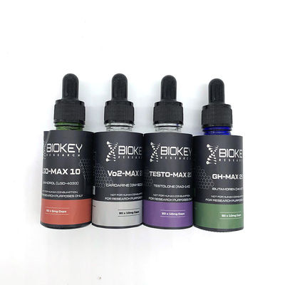 Spot UV 25x60mm Steroid Bottle Labels With Gold Foil Printing