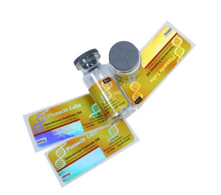 OEM Glossy Lamination 10ml Vial Labels Hologram Security For Medicine