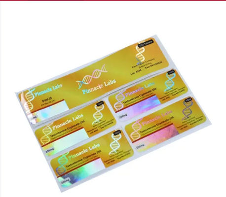 OEM Glossy Lamination 10ml Vial Labels Hologram Security For Medicine