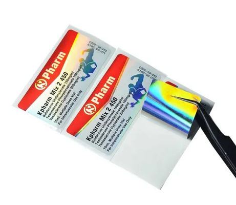 OEM Glossy Lamination 10ml Vial Labels Hologram Security For Medicine