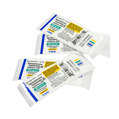 Anti Fake 15ml Bottle Labels , PMS Color Waterproof Bottle Labels
