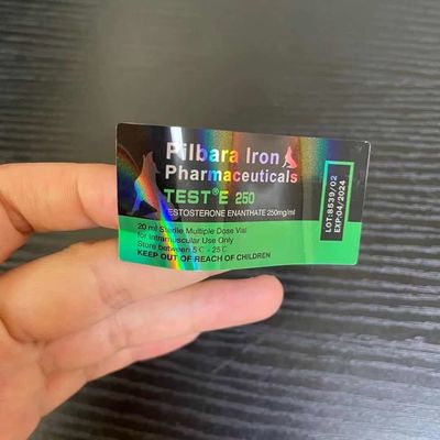 Anti Fake Pharmaceutical Bottle Labels , 30x60mm Adhesive Sticker Labels