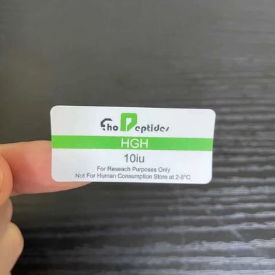 ISO Hologram Glass Vial Labels , 20x42mm Steroid Bottle Labels
