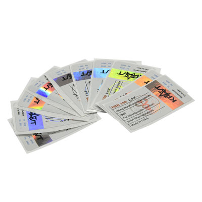 Custom 30mm Length Holographic Security Stickers , Strong Adhesive Steroid Vial Labels