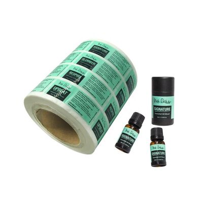 Strong Adhesive Sticky 30x65mm Glass Vial Labels Weatherproof