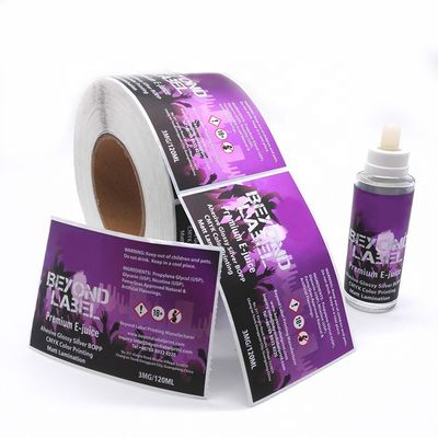 Strong Adhesive Sticky 30x65mm Glass Vial Labels Weatherproof
