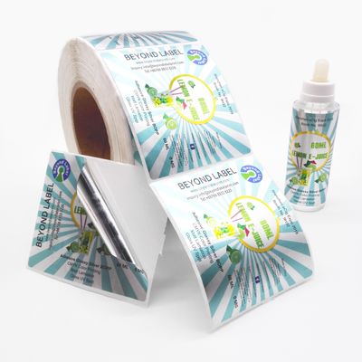Strong Adhesive Sticky 30x65mm Glass Vial Labels Weatherproof