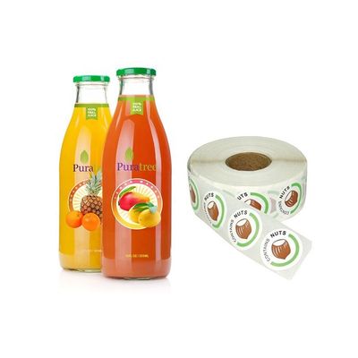 Gold Foil Printing Storage Jar Labels , PET Self Adhesive Labels