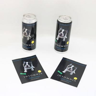 Gold Foil Printing Storage Jar Labels , PET Self Adhesive Labels