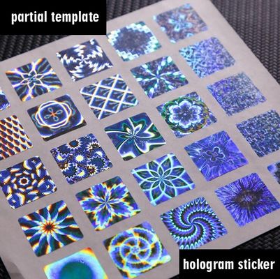 Heat Resistant 3d Holographic Stickers , Offset Printing Hologram Security Stickers