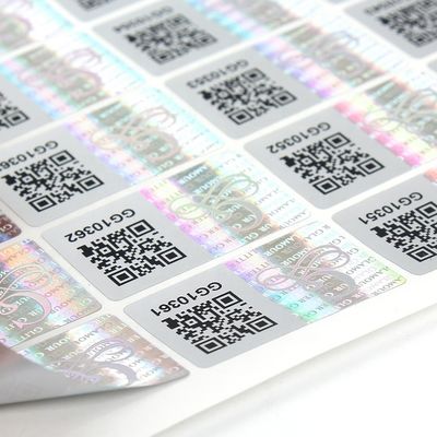 3D Anti Fake Hologram Vial Label Strong Adhesive For Seal Boxes