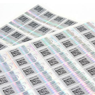 3D Anti Fake Hologram Vial Label Strong Adhesive For Seal Boxes