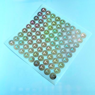 CMYK Printing Oilproof Gold Hologram Vial Label For 10ml Bottle
