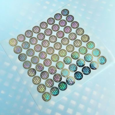 CMYK Printing Oilproof Gold Hologram Vial Label For 10ml Bottle