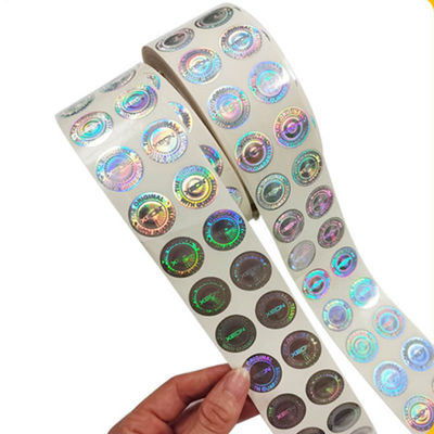 Anti Counterfeit Hologram Vial Label Digital Printing Hologram Vial Label
