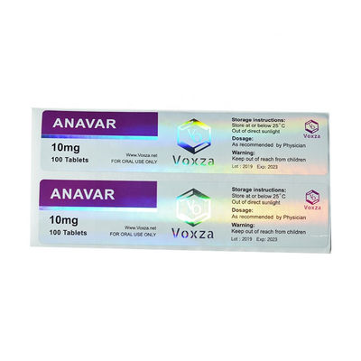 Heat Resistant Holographic Vinyl Prescription Pill Bottle Label ISO Approved