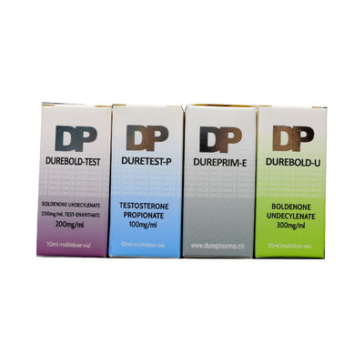 Glossy Foldable 300gsm Vial Packaging Box With Hot Stamping