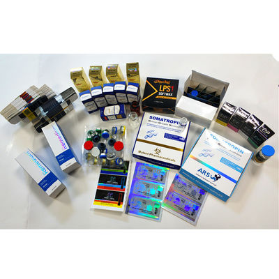 Anti Fake 30x30x50mm 10ml Vial Boxes With Gold Foil Printing
