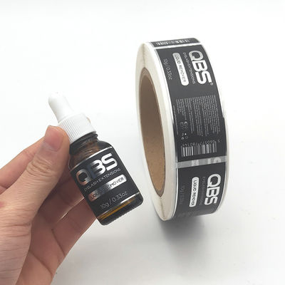 8cm Width Perfume Bottle Personalised Gold Foil Stickers With Spot UV Printing