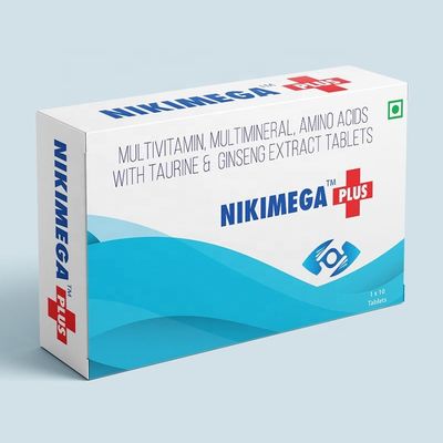 400gsm Cardboard Foldable Boxes , 8cm Height Medical Packaging Box