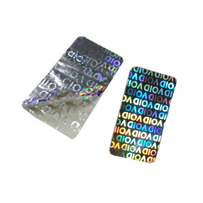 ISO9001 25mm Width Genuine Secure Hologram Sticker For Glass Vial