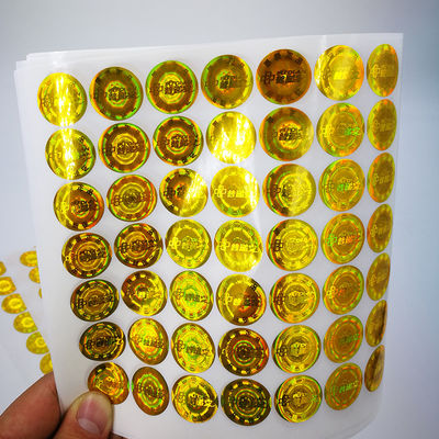 Laser Paper Holographic Tamper Evident Labels Waterproof Hologram Seal Sticker