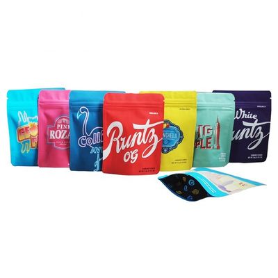 Moisture Resistant 16C Aluminium Foil Zip Lock Pouches For Mylar Weed