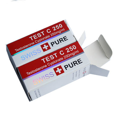 UV Coating 10ml Vial Boxes , 300gsm White Cardboard Packaging Boxes