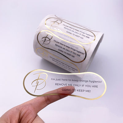 ISO8317 Waterproof Bottle Label , Wear Resistant Clear BOPP Labels