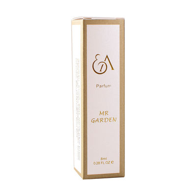 Gold Foil 105mm High Cardboard Cosmetic Paper Box For Essential Oil Perfume Bottle