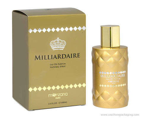Foldable Cardboard 300g/M2 Perfume Packaging Boxes CMYK Color