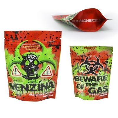 Pantone Color Ziplock Aluminium Foil Bag , Smell Proof Canabis Mylar Bags