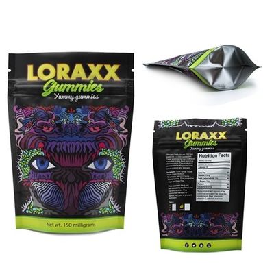 Pantone Color Ziplock Aluminium Foil Bag , Smell Proof Canabis Mylar Bags