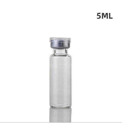 49mm Height Medicine Glass Vials , Anti Fragile 5ml Amber Glass Bottles
