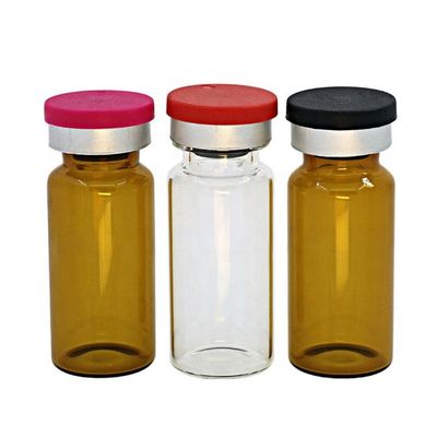49mm Height Medicine Glass Vials , Anti Fragile 5ml Amber Glass Bottles
