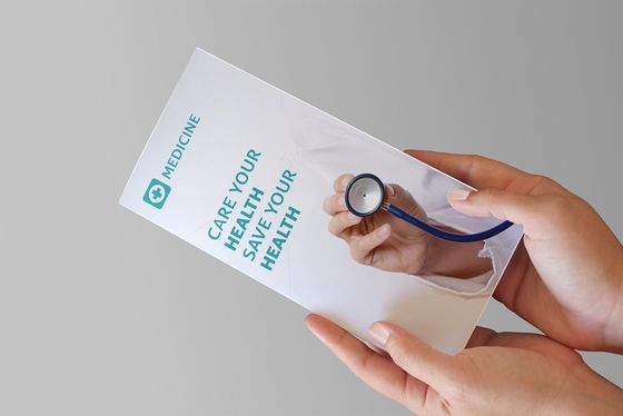 128gsm Art Paper A4 Custom Leaflet Printing For Medicine Boxes