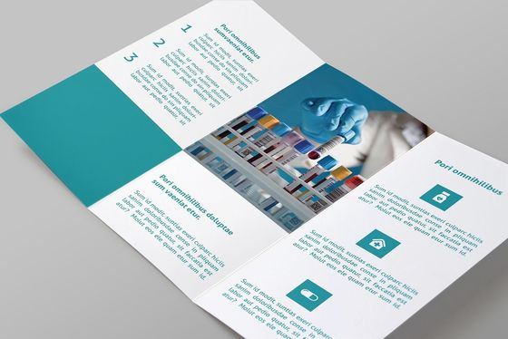 128gsm Art Paper A4 Custom Leaflet Printing For Medicine Boxes