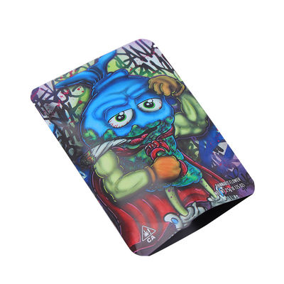Custom Smell Proof Plastic Packaging Stand Up Mylar bag For  Weed, Pill Packing Ziplock Aluminum Foil Bags