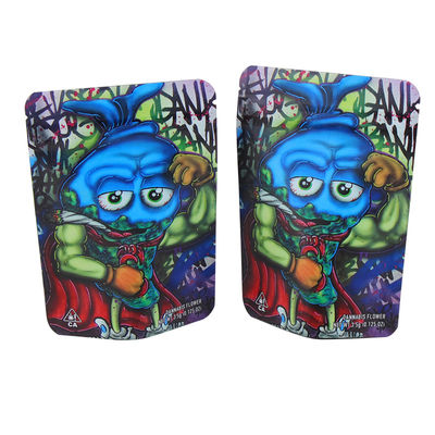 Custom Smell Proof Plastic Packaging Stand Up Mylar bag For  Weed, Pill Packing Ziplock Aluminum Foil Bags