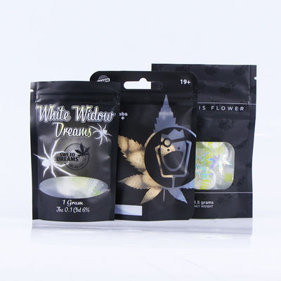 UV Holographic Laminated Ziplock Pouch , Reusable Aluminum Foil Hologram Bags For Oral Tablets
