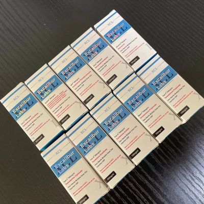 Silver Hologram Foil Glossy 300gsm Cardboard 10 Vial Boxes For Steroids