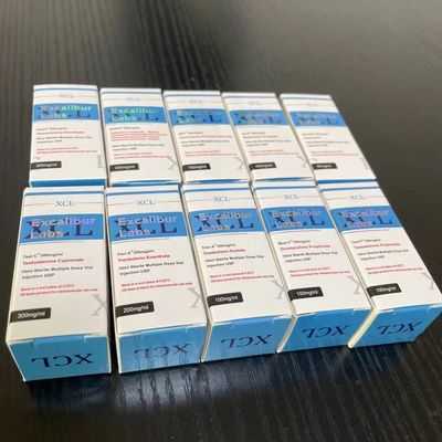 Silver Hologram Foil Glossy 300gsm Cardboard 10 Vial Boxes For Steroids