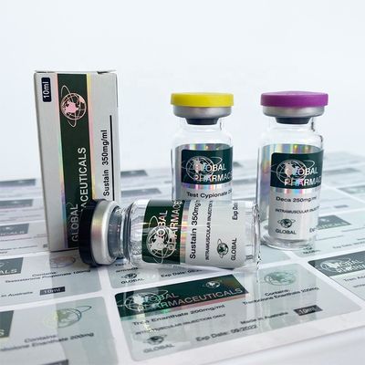 Pharmaceutical Test Cypionate 250mg Hologram 10ml Vial Labels